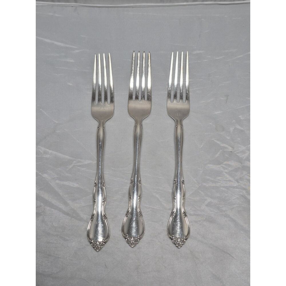 💥 3 Rose Tiara by Gorham Sterling Silver Forks 7" B5